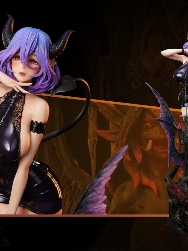 ShengGe Studio Vermeil in Gold Succubus Vermeil Hot Sexy 1/4 Statue